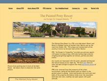 Tablet Screenshot of paintedponyresort.com